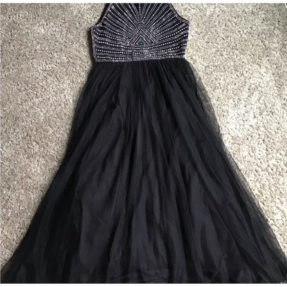 Speechless kids girls black tulle dress size 12